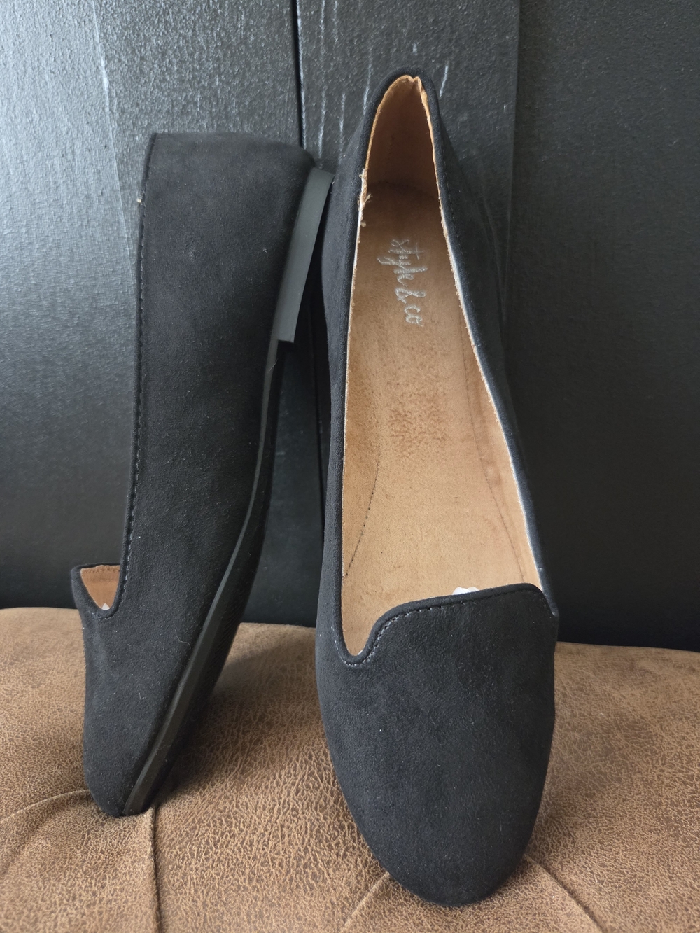 Style & Co. Women's Alyson Slip-On Black Loafer Flats ~ Size 6